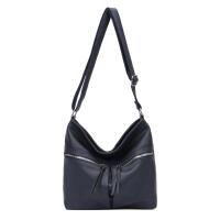 DAMEN TASCHE Schultertasche Umhängetasche Crossbody Shopper Henkeltasche CrossOver CrossBag Damentasche Reisetasche Beuteltasche City Bag Leder Optik Dunkelblau