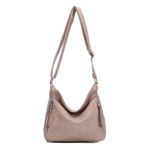 DAMEN TASCHE Schultertasche Umhängetasche Crossbody Shopper Henkeltasche CrossOver Handtasche Damentasche Reisetasche Beuteltasche City Bag Leder Optik Rosa