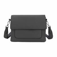 DAMEN TASCHE SHOPPER Brusttasche Schultertasche Crossbody Trio Umhängetasche Messenger Handtasche Crossover BodyBag Dunkelgrau