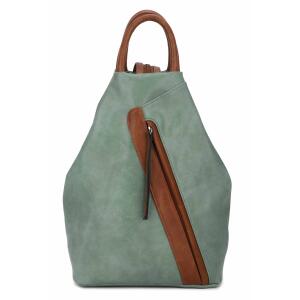 Damen Rucksack Tasche Schultertasche Daypack Handtasche Cityrucksack Leder Optik Tagesrucksack Freizeitrucksack Backpack Mint
