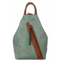 Damen Rucksack Tasche Schultertasche Daypack Handtasche Cityrucksack Leder Optik Tagesrucksack Freizeitrucksack Backpack Mint
