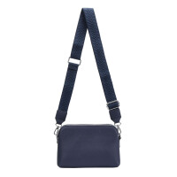 DAMEN TASCHE Crossbody Umhängetasche Bodybag Schultertasche Crossover Damentasche Brieftasche Handtasche Muster Taschengurt Reise Kunstleder  Dunkelblau