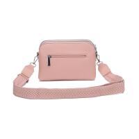 DAMEN TASCHE Crossbody Umhängetasche Bodybag Schultertasche Crossover Damentasche Brieftasche Handtasche Muster Taschengurt Reise Kunstleder  Rosa