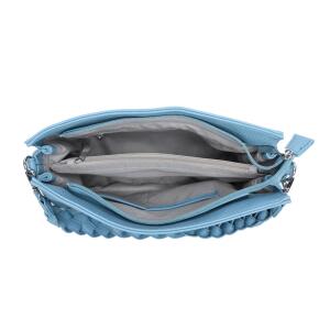 Damen Tasche Shopper FLECHTOPTIK Hobo Bag Schultertasche Cross Over Umhängetasche Beuteltasche Handtasche Henkeltasche Henkel Leder Optik Gelb