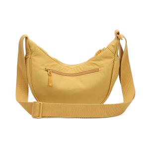 DAMEN HERREN UNISEX TASCHE Halbmondtasche Halbmond Bodybag Brusttasche Crossbody Crossover Schultertasche MOON Hobo Bag Umhängetasche ultraleicht Nylon Reise Freizeit Urlaub Sport Gelb