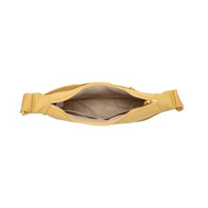 DAMEN HERREN UNISEX TASCHE Halbmondtasche Halbmond Bodybag Brusttasche Crossbody Crossover Schultertasche MOON Hobo Bag Umhängetasche ultraleicht Nylon Reise Freizeit Urlaub Sport Gelb