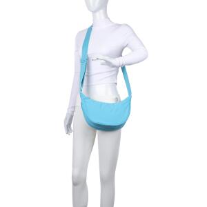 DAMEN HERREN UNISEX TASCHE Halbmondtasche Halbmond Bodybag Brusttasche Crossbody Crossover Schultertasche MOON Hobo Bag Umhängetasche ultraleicht Nylon Reise Freizeit Urlaub Sport Gelb