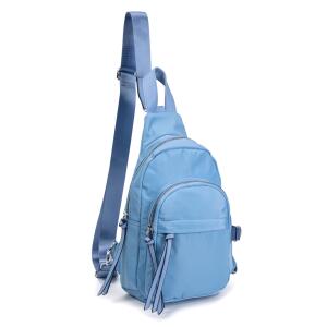 DAMEN  HERREN UNISEX TASCHE Brusttasche Crossbody Bodybag Schultertasche Umhängetasche Rucksack Daypack Backpack Crossbag Nylon ultraleicht Sling Bag Crossover Reise Urlaub Freizeit Dunkelblau