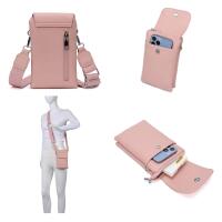 Damen Tasche Crossbody Handytasche Umhängetasche Bodybag Schultertasche Crossover Smartphone Geldbörse Brusttasche Handtasche Brieftasche Abend Taupe
