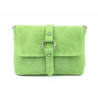 Made in Italy DAMEN LEDER TASCHE Schultertasche Body Bag Wildleder Handtasche Umhängetasche Ledertasche Messenger Cross-Over Abendtasche Clutch