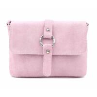 Made in Italy DAMEN LEDER TASCHE Schultertasche Body Bag Wildleder Handtasche Umhängetasche Ledertasche Messenger Cross-Over Abendtasche Clutch