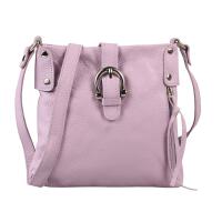 Made in Italy DAMEN LEDER TASCHE Schultertasche CrossOver Handtasche  Umhängetasche Bodybag Abendtasche Crossbody Ledertasche Flieder