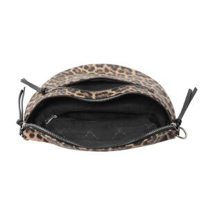 Damen Tasche Umhängetasche Brusttasche Muster Gürtel Bauchtasche Crossbody Gürteltasche Hüfttasche Crossover Bodybag Schultertasche Handytasche Leder Optik Leopard