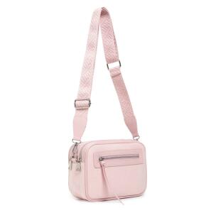Damen Tasche Schultertasche Cross Over Body Bag Canvas Umhängetasche Brusttasche Muster Gürtel Bodybag Damentasche Handtasche Brieftasche Reise Kunst-Leder