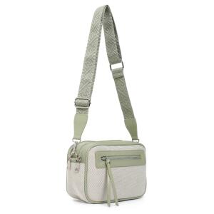Damen Tasche Schultertasche Cross Over Body Bag Canvas Umhängetasche Brusttasche Muster Gürtel Bodybag Damentasche Handtasche Brieftasche Reise Kunst-Leder