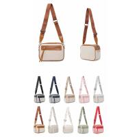 Damen Tasche Schultertasche Cross Over Body Bag Canvas Umhängetasche Brusttasche Muster Gürtel Bodybag Damentasche Handtasche Brieftasche Reise Kunst-Leder