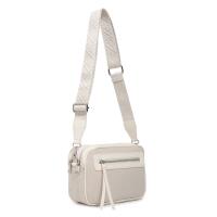 Damen Tasche Schultertasche Cross Over Body Bag Canvas Umhängetasche Brusttasche Muster Gürtel Bodybag Damentasche Handtasche Brieftasche Reise Kunst-Leder