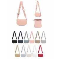 DAMEN TASCHE Crossbody Umhängetasche Bodybag Schultertasche Crossover Damentasche Brieftasche Handtasche Muster Taschengurt Brusttasche Reise Kunstleder Beige