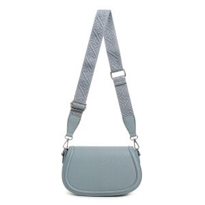 DAMEN TASCHE Crossbody Umhängetasche Bodybag Schultertasche Crossover Damentasche Brieftasche Handtasche Muster Taschengurt Brusttasche Reise Kunstleder Jeansblau