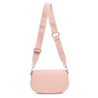 DAMEN TASCHE Crossbody Umhängetasche Bodybag Schultertasche Crossover Damentasche Brieftasche Handtasche Muster Taschengurt Brusttasche Reise Kunstleder Rosa