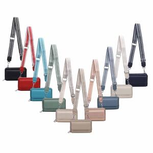 DAMEN TASCHE Crossbody Umhängetasche Bodybag Schultertasche Smartphone Handytasche Crossover Geldbörse Brusttasche Handtasche Brieftasche Kartenetui