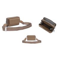 DAMEN TASCHE Crossbody Umhängetasche Bodybag Schultertasche Smartphone Handytasche Crossover Geldbörse Brusttasche Handtasche Brieftasche Kartenetui Bronze