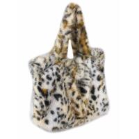 XXL DAMEN PELZTASCHE Shopper Tote Bag Leopard Print Handtasche Umhängetasche Leo Teddytasche Schultertasche Plüsch Felltasche Beuteltasche Kunstpelz Weekender Reisetasche Shopping