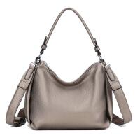 Damen Tasche Shopper Handtasche Hobo Bag Schultertasche Cross Over Umhängetasche Beuteltasche Henkeltasche Leder Optik Bronze