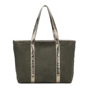 Damen Shopper Tote Hobo Bag Umhängetasche Schultertasche Metallic Cord Tasche Henkeltasche Beuteltasche Freizeit Abend Urlaub Weekender Wildleder Leder Veloursleder Optik