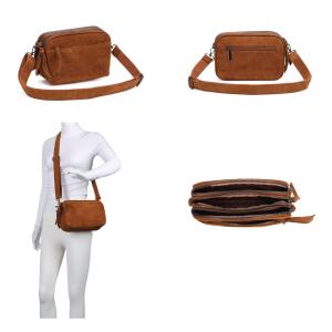 DAMEN TASCHE Crossbody Schultertasche Crossover Bodybag Brusttasche Umhängetasche Brieftasche Smartphone Geldtasche Abend Handy Clutch Leder Optik Leopard Samt