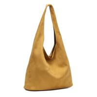 Damen Tasche Set 2in1 Shopper Henkeltasche Crossbody Wildleder Optik Hobo Bag Schultertasche Cross Over Umhängetasche Samt Schwarz