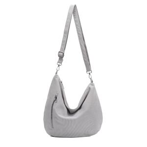 DAMEN TASCHE MOON Bag Brust Cordtasche Crossbody Runde Schultertasche Shopper Veloursleder Umhängetasche Crossover Halbmond Freizeit Urlaub Weekender