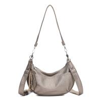 DAMEN TASCHE MOON Bag Crossbody Runde Schultertasche Hobo Bag Taschenanhänger Umhängetasche Shopper Crossover Handtasche Halbmond Leder Optik Reise Bronze