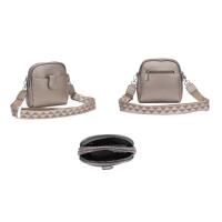 Damen Tasche Crossbody Umhängetasche Bodybag Schultertasche Minibag Handytasche Crossover Kunstleder Handtasche Gürteltasche Abendtasche Bronze