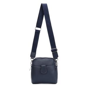 Damen Tasche Crossbody Umhängetasche Bodybag Schultertasche Minibag Handytasche Crossover Kunstleder Handtasche Gürteltasche Abendtasche Blau