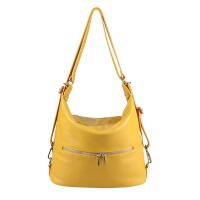 Made in Italy DAMEN Echtleder 2in1 Rucksack Schultertasche City- Stadtrucksack BackPack Lederrucksack Daypack Ledertasche Umhängetasche