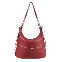 Made in Italy DAMEN Echtleder 2in1 Rucksack Schultertasche City- Stadtrucksack BackPack Lederrucksack Daypack Ledertasche Umhängetasche