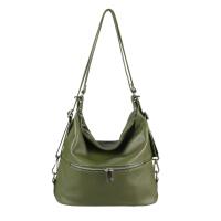 Made in Italy DAMEN Echtleder 2in1 Rucksack Schultertasche City- Stadtrucksack BackPack Lederrucksack Daypack Ledertasche Umhängetasche