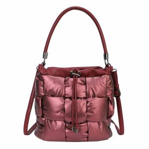 DAMEN TASCHE SHOPPER Nylon Puffer Schultertasche Hobo Bag Umhängetasche CrossOver Nylontasche Beuteltasche CROSSBODY City Bag Reise