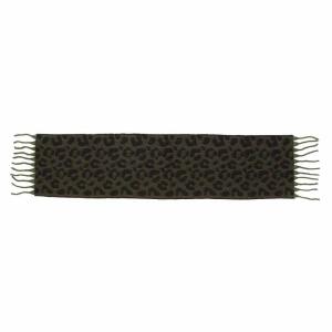 Damen XL LEO SCHAL Stola Halstuch Winterschal mit quasten/fransen Leopard Muster Scarf Animal Print Deckenschal Herbst Winter Beige