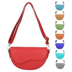 MADE IN ITALY DAMEN LEDER TASCHE Saddle Bag Satteltasche Schultertasche Ledertasche Umhängetasche Brusttasche Cross Over Body