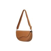 MADE IN ITALY DAMEN LEDER TASCHE Saddle Bag Satteltasche Schultertasche Ledertasche Umhängetasche Brusttasche Cross Over Body Cognac