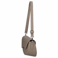 MADE IN ITALY DAMEN LEDER TASCHE Saddle Bag Satteltasche Schultertasche Ledertasche Umhängetasche Brusttasche Cross Over Body Dunkeltaupe.