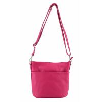 Made in Italy DAMEN LEDER TASCHE Umhängetasche Crossbody Mini Hobo Bag Schultertasche CrossOver Freizeit Urlaub Ledertasche Damentasche