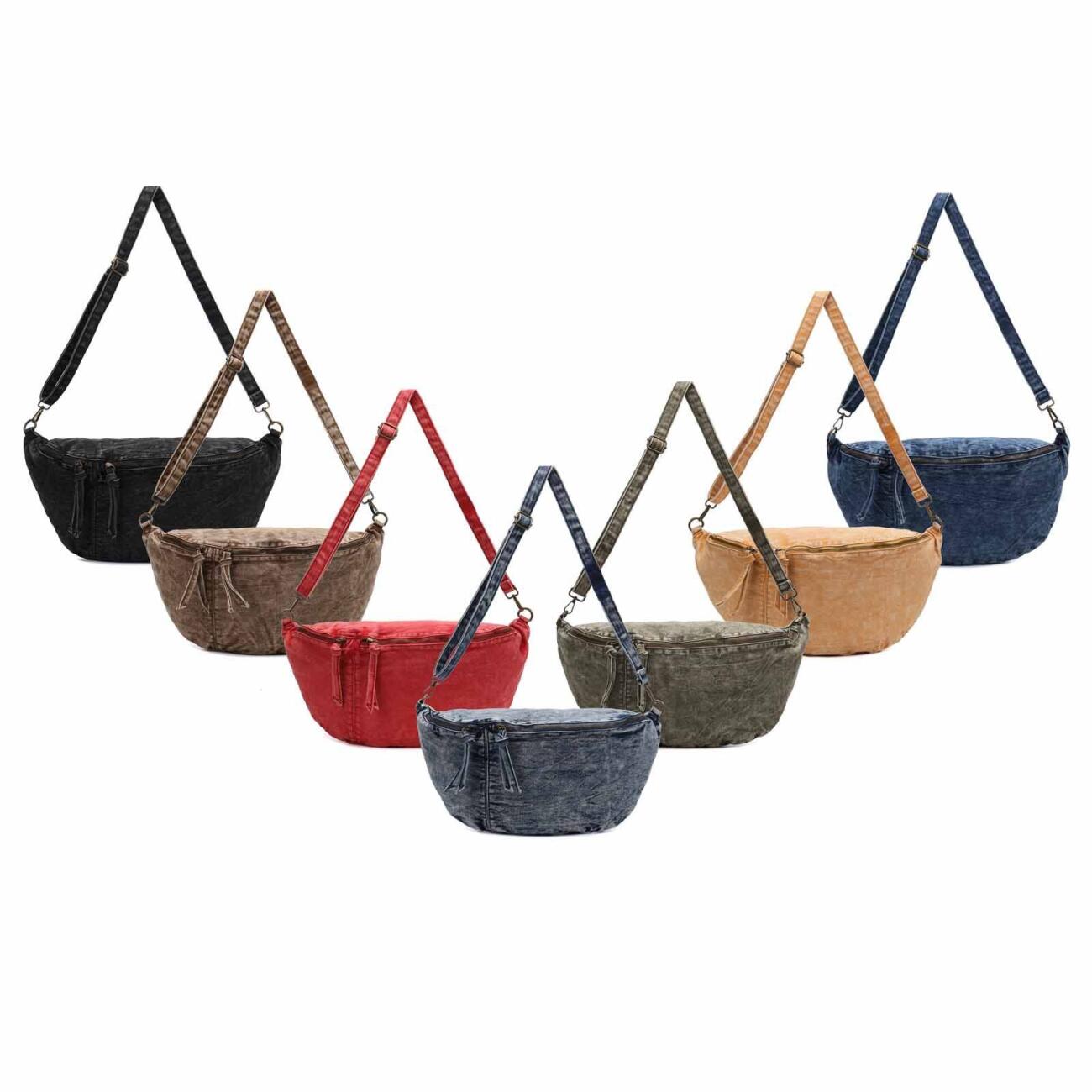 XXL Jeans Tasche Crossbody Denim Vintage Schultertasche...