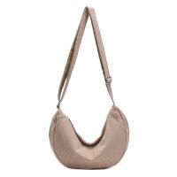 DAMEN TASCHE MOON Bag Brust Cordtasche Crossbody Runde Schultertasche Halbmond Shopper Umhängetasche Crossover Freizeit Urlaub