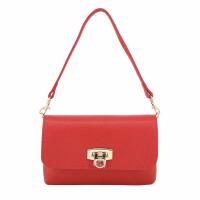 Made in Italy DAMEN LEDER TASCHE Mini Bag Ketten Schultertasche Crossbody Handytasche Abendtasche Umhängetasche Handtasche Clutch Smartphone Überschlagtasche