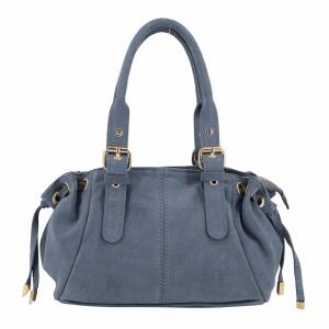 Made in Italy DAMEN LEDER TASCHE Wildleder Schultertasche Tote Bag Crossbody Umhängetasche Handtasche Veloursleder Cross Over
