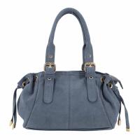 Made in Italy DAMEN LEDER TASCHE Wildleder Schultertasche Tote Bag Crossbody Umhängetasche Handtasche Veloursleder Cross Over