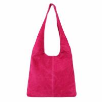 Made in Italy DAMEN LEDER TASCHE Wildleder Shopper Schultertasche HOBO BAG Umhängetasche Handtasche Veloursleder City Bag